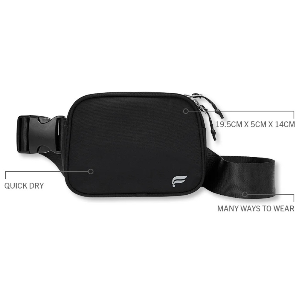 Unisex Blue Waist Pack - Lightweight Quick Dry / Belt Bag